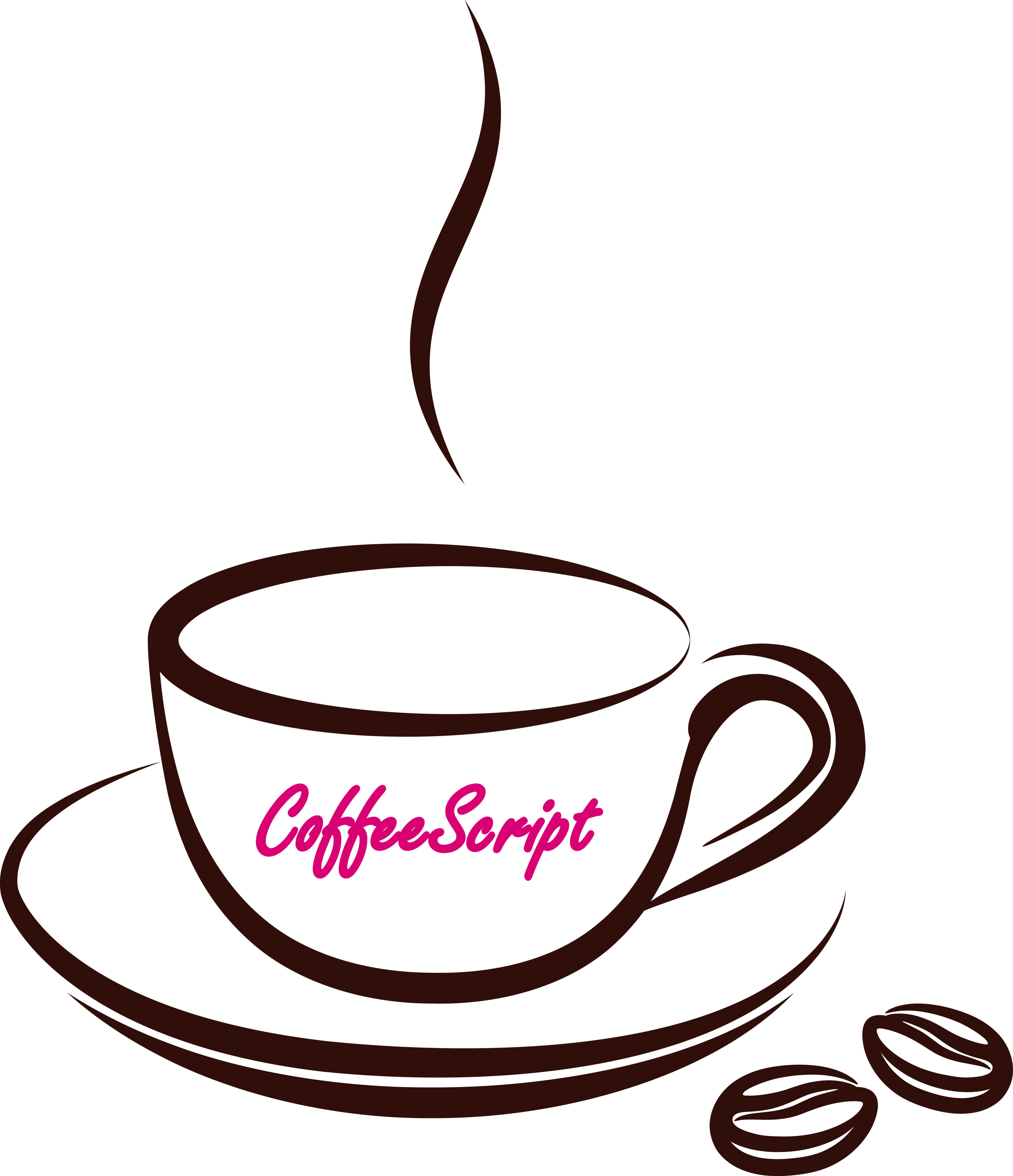 Coffeescript. COFFEESCRIPT logo. I Love COFFEESCRIPT Cup.